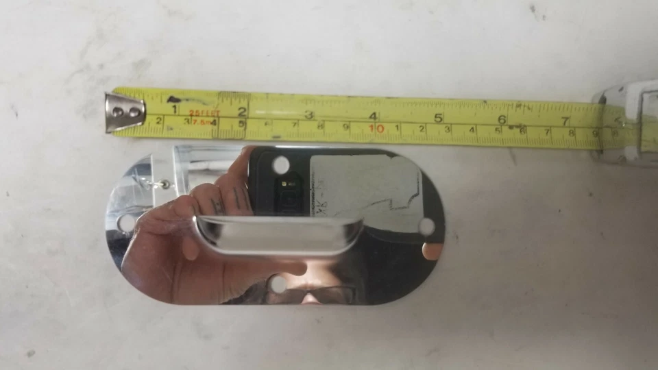 Capa de inspeção primária cromada indiana Chief Scout NOS motocicleta Gilroy NOVA - Imagem 2 de 4