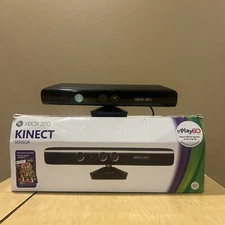 Microsoft Xbox 360 Kinect Sensor In Box with cords/manual Missing Game