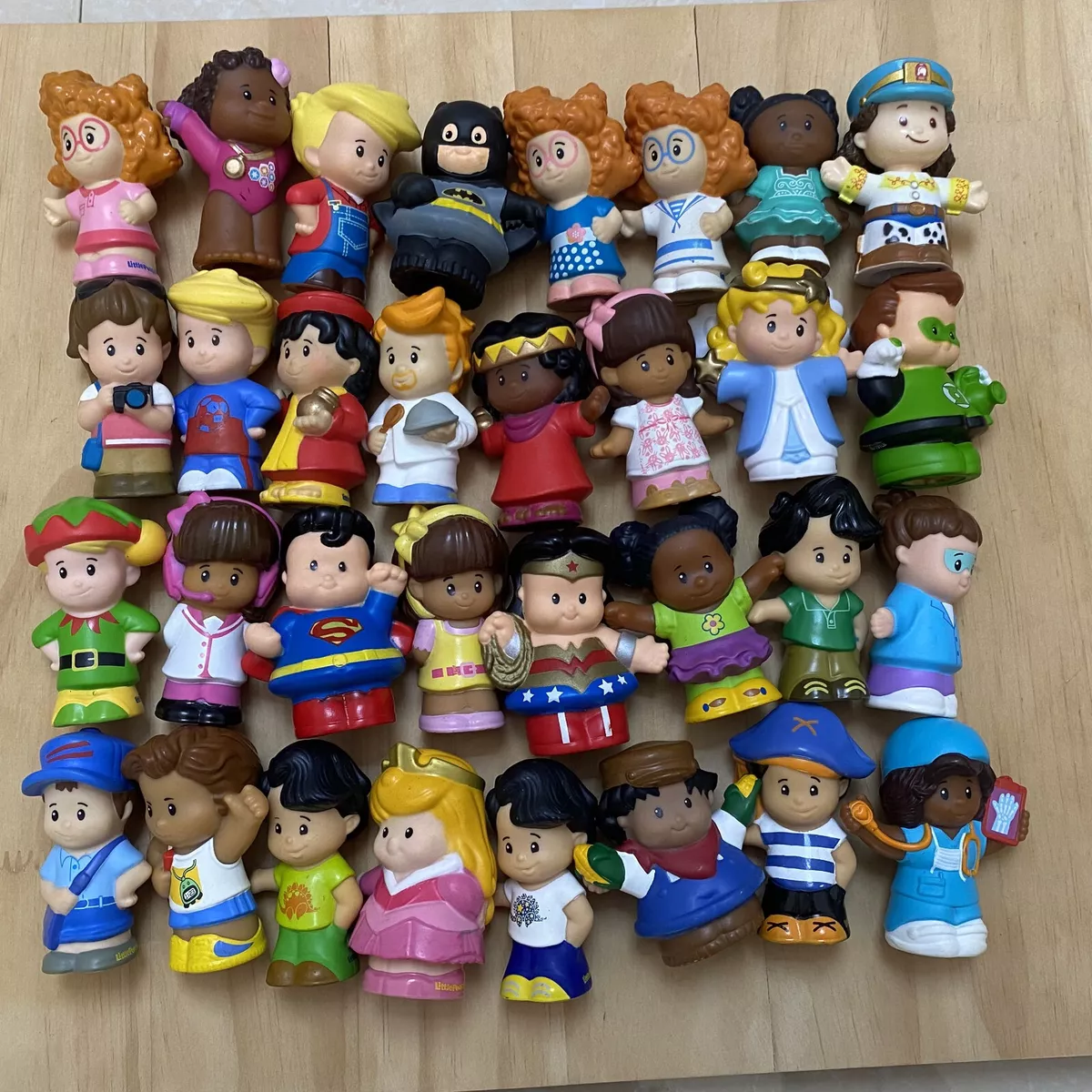 Lot of 10PCS Random Fisher Price Little People Figures Toys- No Repeat