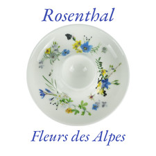 Rosenthal Brilliance Fleurs des Alpes Eierbecher mit Ablage 11 cm