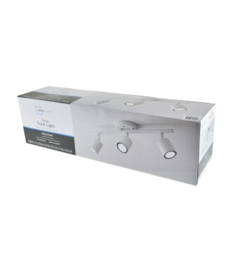 Mainstays 20'' 3-Light White Round Back Linear Track Lighting Set (BOX DENTED)