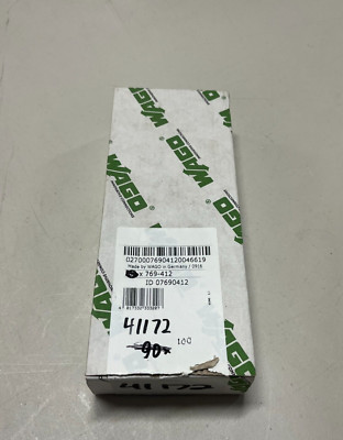 New Lot of 100 Wago 769-412 Strain Relief Plate