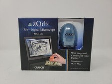 CARSON zOrb 35x Digital Microscope Surf Blue MM-480 MAC-PC New Open Box With CD
