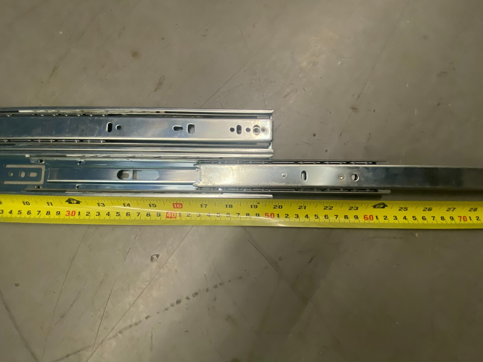 ACCURIDE SIDE MOUNT FULL EXTENSION BALL BEARING CABINET RAIL DRAWER SLIDES 12"