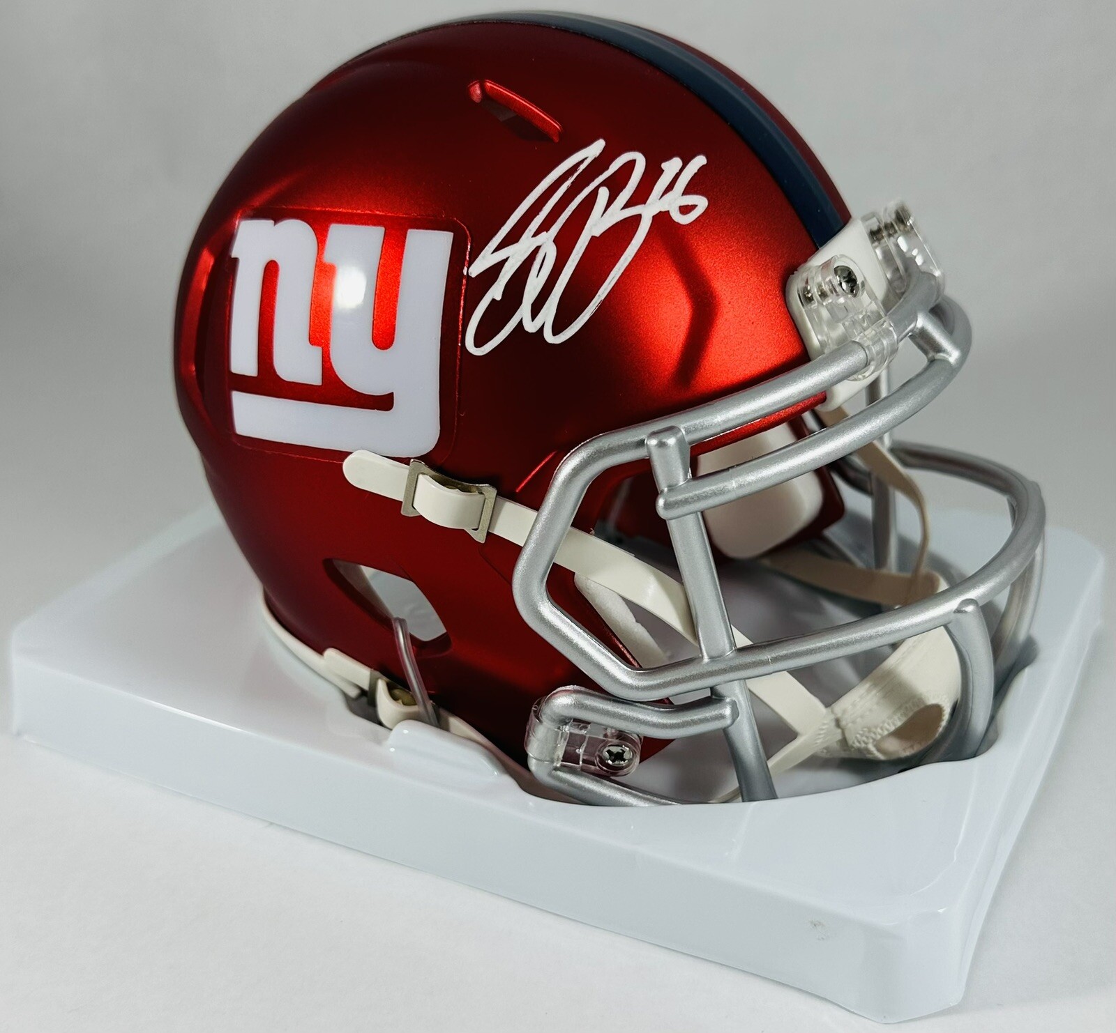 Saquon Barkley Autographed Signed New York Giants Blaze Mini Helmet NFL + Beckett COA 
