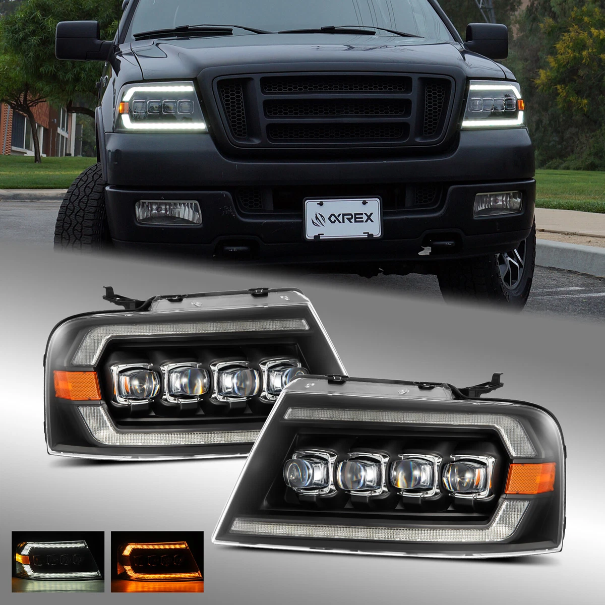 Fit 04-08 Ford F150/06-08 Lincoln Mark LT NOVA-Series Projector