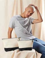 Westford Mill Dipped Base Canvas Accessory Bag Pouch Toiletry Bag Travel Holiday