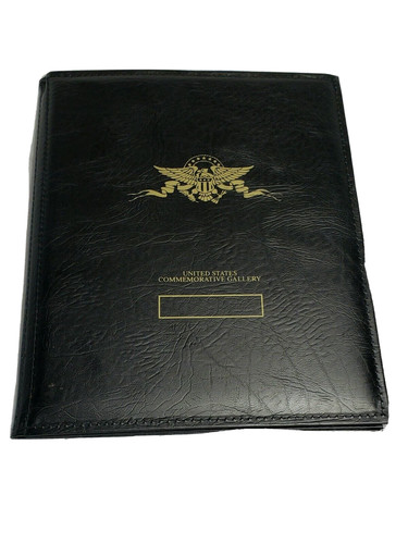 United States Commemorative Gallery Portfolio/Book/Holder Only 9x12 Inches Black