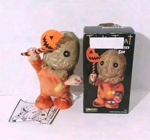 Trick r Treat Sam Animated Plush Horror Figure Works with Box Morbid Enterprises