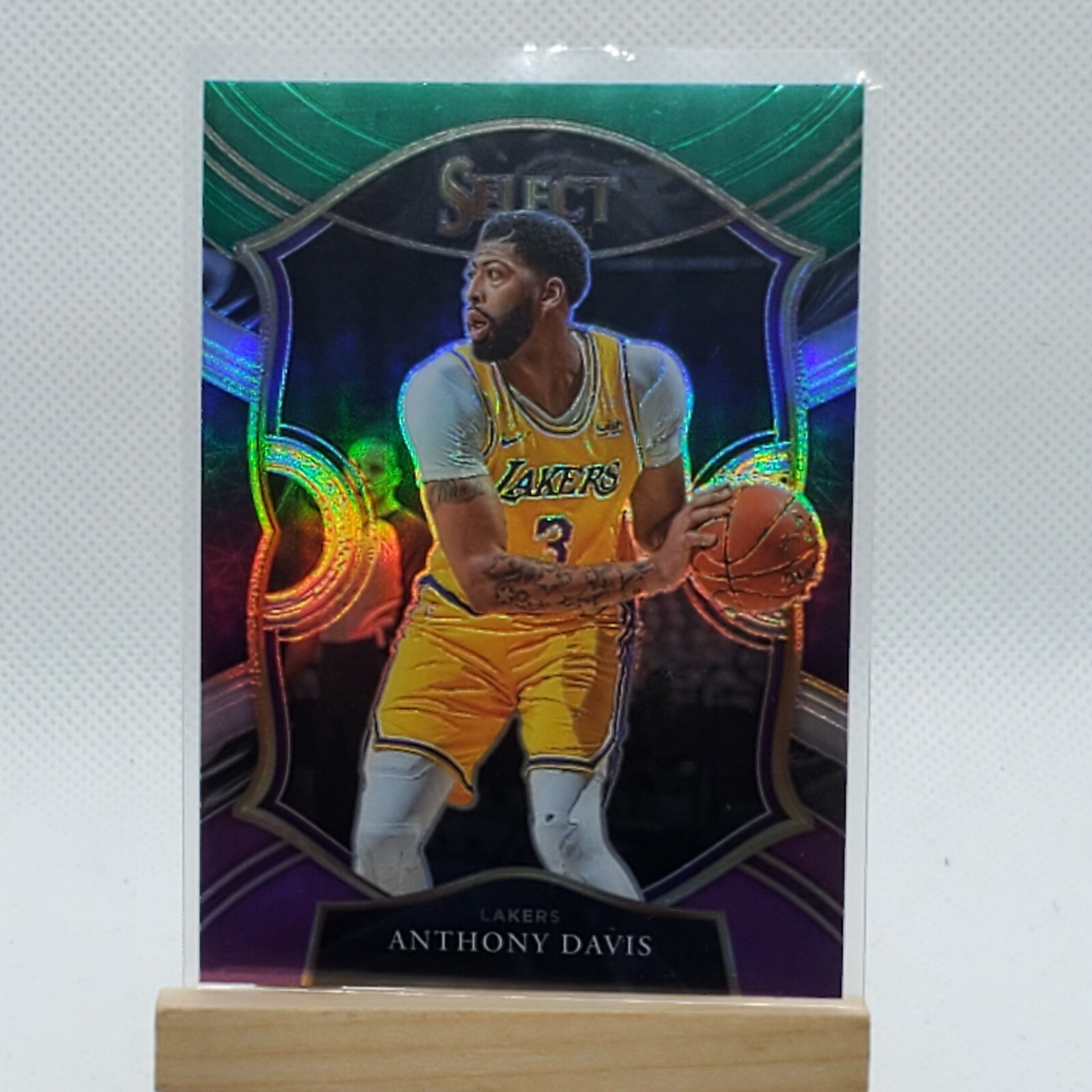 🏀 2020-21 Panini Select ANTHONY DAVIS Green White Purple Concourse Prizm #45