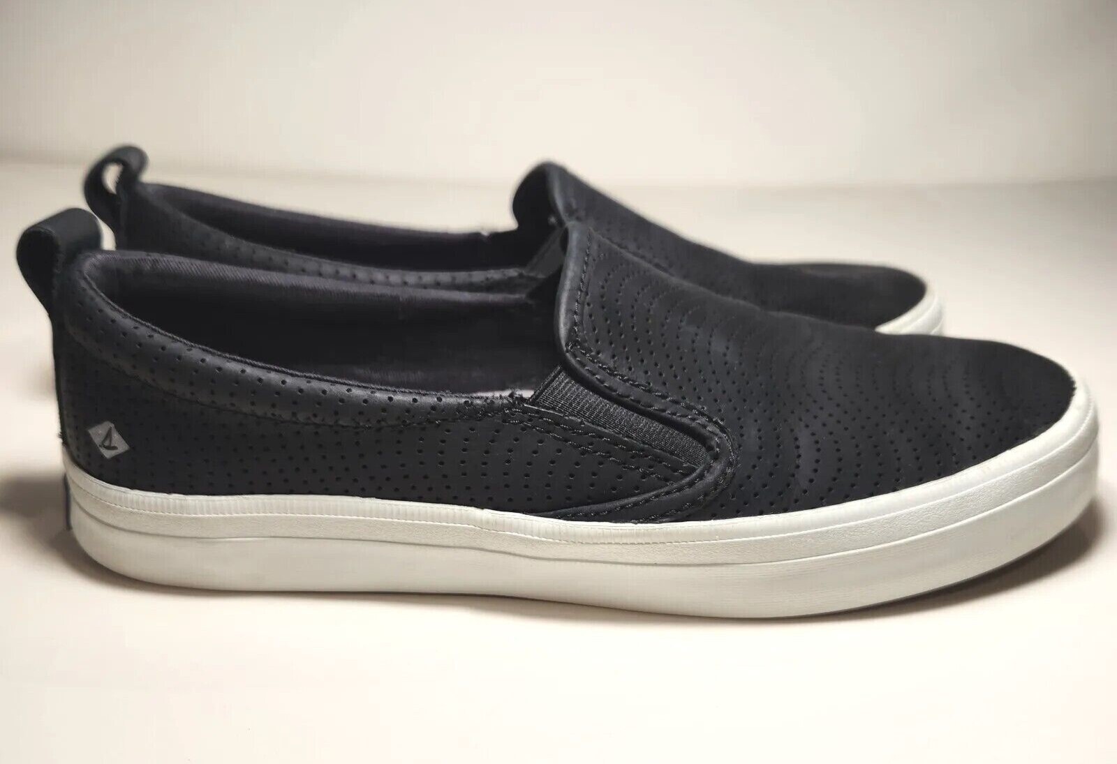 Sperry Twin Gore Perforated Wave Leather Slip-On Top … - Gem