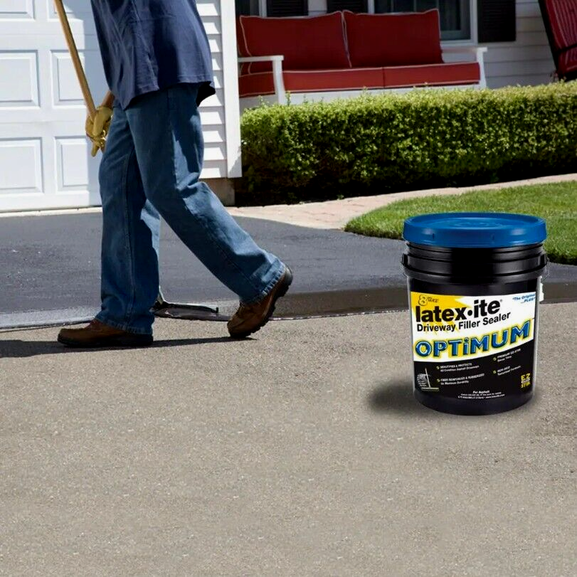 Latexite Optimum Driveway Filler Sealer, Fiber Reinforced 4.75
