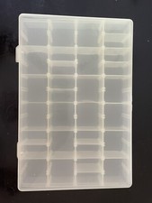 Clear Plastic Crafts Organizer with Adjustable Dividers - 9" x 14"