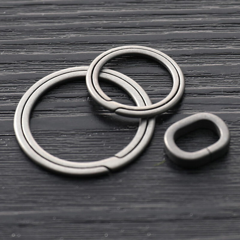 Titanium Alloy Key Rings Keychains Buckle Pendant Super Lightweight Car Keych^a5