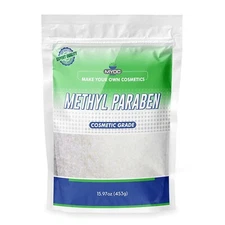 MYOC Methyl Paraben White Solid Powder Cosmetic Grade Raw Material - 453g.