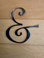 6" Monogram Letter, Metal Weldable, Letter, Wedding Decor, Nursery, Initial,