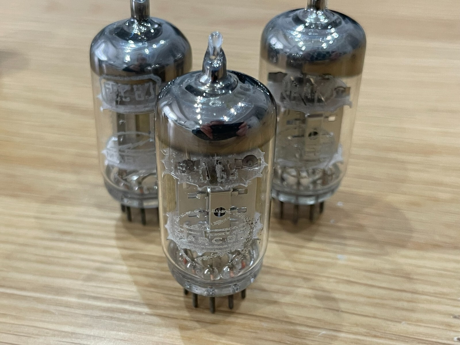 Marconi ECC83 valve / tube . New unused. Silver plates