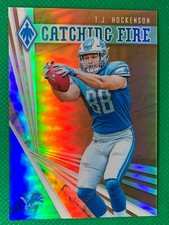 2019 Phoenix Catching Fire ORANGE /99 T.J. Hockenson ROOKIE Lions  Iowa Hawkeyes