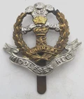WW2 Middlesex Regiment Bi-Metal Military Cap Badge