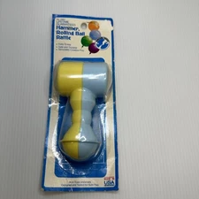 Vintage Nursery Needs Hammer, Rolling Ball Rattle Made In USA New in Package