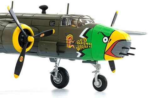 B-25D MITCHELL RED WRATH 41-30024 PORT MORESBY 1944 W/STAND - CORGI AA35315 1/72 - Picture 6 of 9