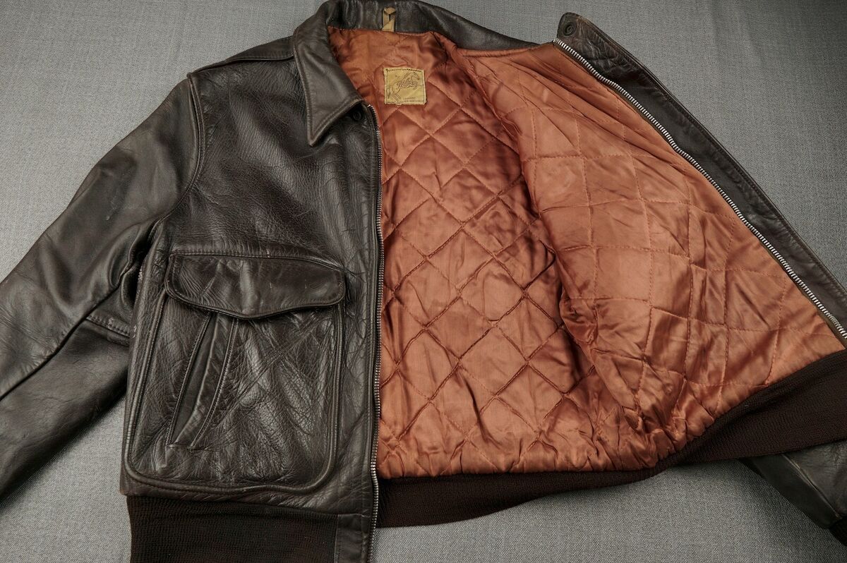 Horsehide Leather Jacket Small Brown Blatt Vintage 40s 50s Horsehide Leather Jacket Small Brown Blatt Vintage 40s 50s