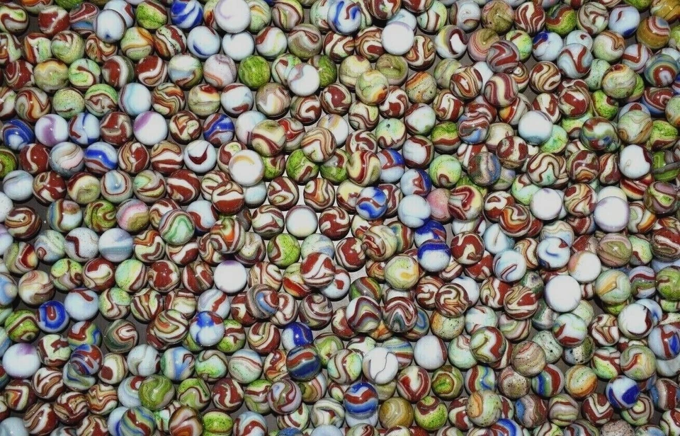 🤡➖⏩ Лот из 6 DAS Carnival run 👽 Aventure Marbles Размер в диапазоне от 0,687 до 0,750 дюйма M - Изображение 2 из 3