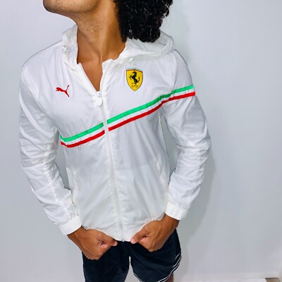 red and white puma jacket