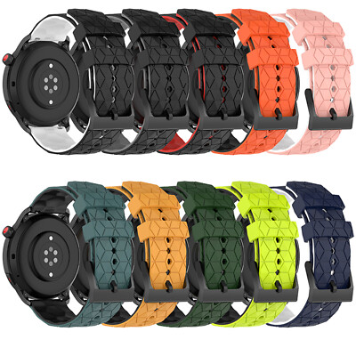 20MM Two-color Strap Silicone Watchband For Samsung Galaxy Watch 5/Huawei GT