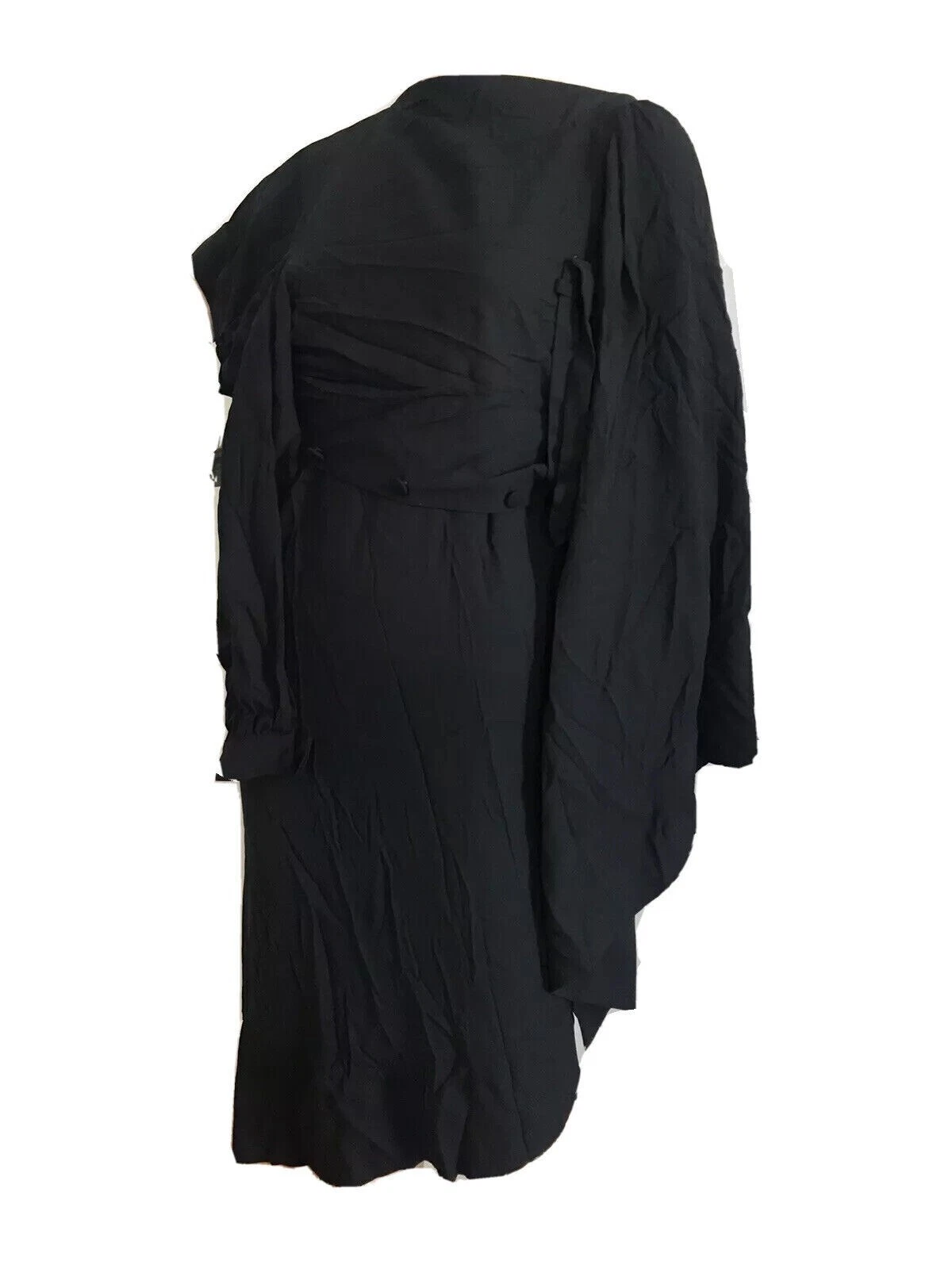 MAISON MARGIELA ABITO ORIZZONTALE MAISON MARTIN MARGIELA H&M MISTO LANA NERA UK 10 US 6 PICCOLO NUOVO CON ETICHETTE