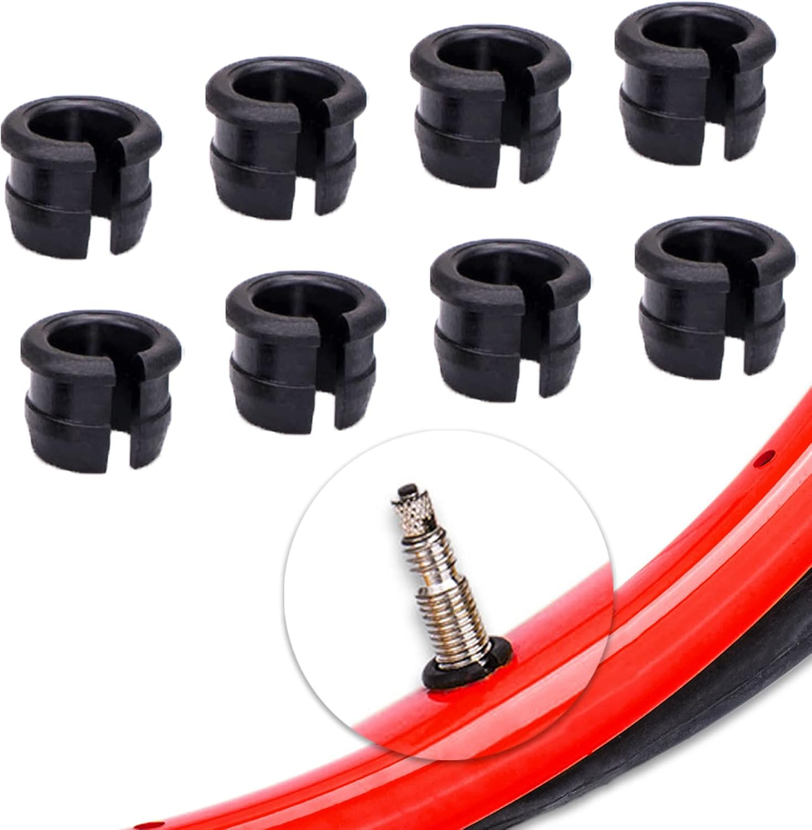 Pcs Presta Valve to Schrader Rim Hole Schrader Presta Wheel Rim Adaptor