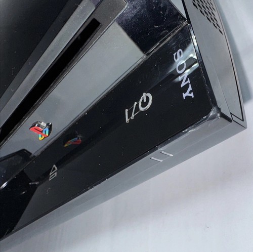 OEM Sony Fat PS3 FULL Housing Set w Screws Chrome Card Port Door Look Clean - Picture 8 of 23
