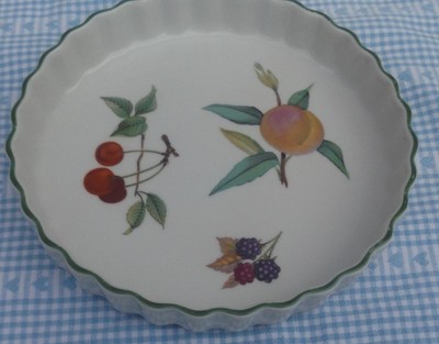 Royal Worcester Evesham Vale Flan Schale 7,75 Zoll 12,99 (versandkostenfrei UK)