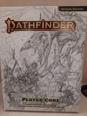 Player Core Sketch Cover Hardcover Pathfinder  2nd 2e Remaster Brand NEW