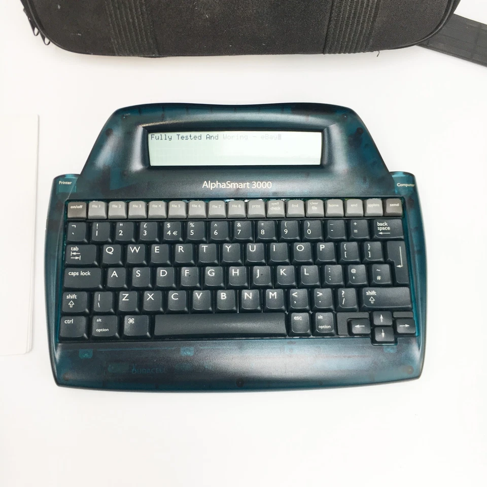 AlphaSmart 3000 Portable Word Processor - Vintage Keyboard Writer With Cables - Image 2 of 4