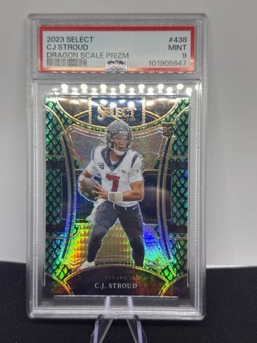 2023 Select - Suite Level C.J. Stroud #438 Dragon Scale Prizm /70 (RC) PSA 9