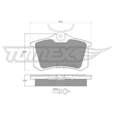 Satz Bremsbeläge Bremsklötze hinten für Skoda Kamiq NW4 Octavia 1 1U2 2625108