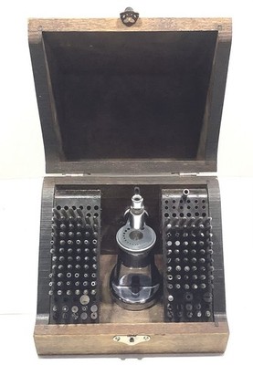 Vintage C. & E.  Marshall / Moseley Watchmaker's Staking Set with Inverto Frame