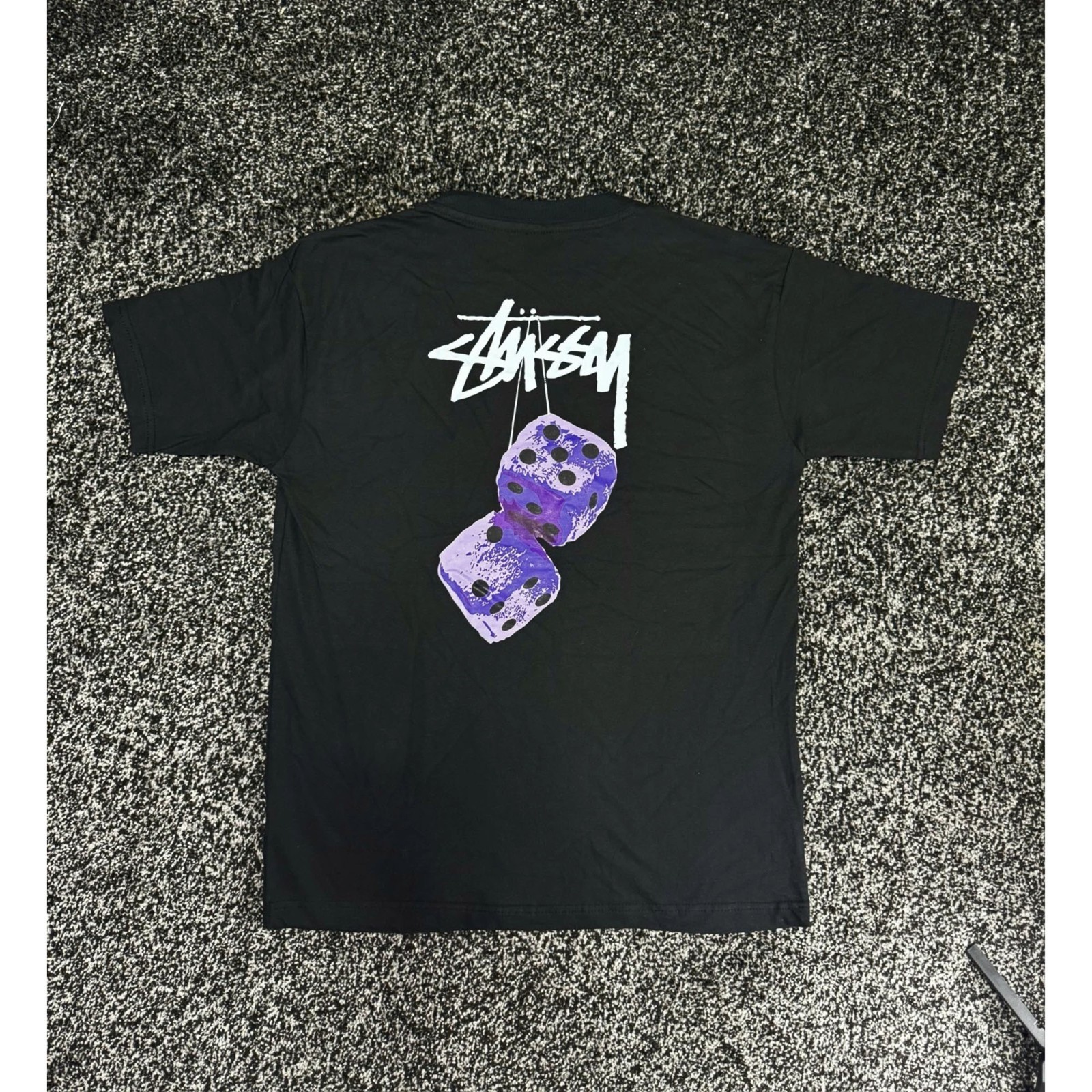 Stussy Black T-Shirt Unisex Size S-5XL FREESHIPS