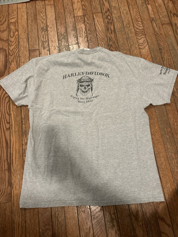 Harley Davidson T-shirt Size 2XL Biker Motorcycle Skull Pirate Y2K 2009 USA