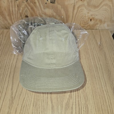 #ad Vintage Blank Hat Strapback Khaki Green 90s Retro Low Profile Outdoor Cap NOS $20.28
