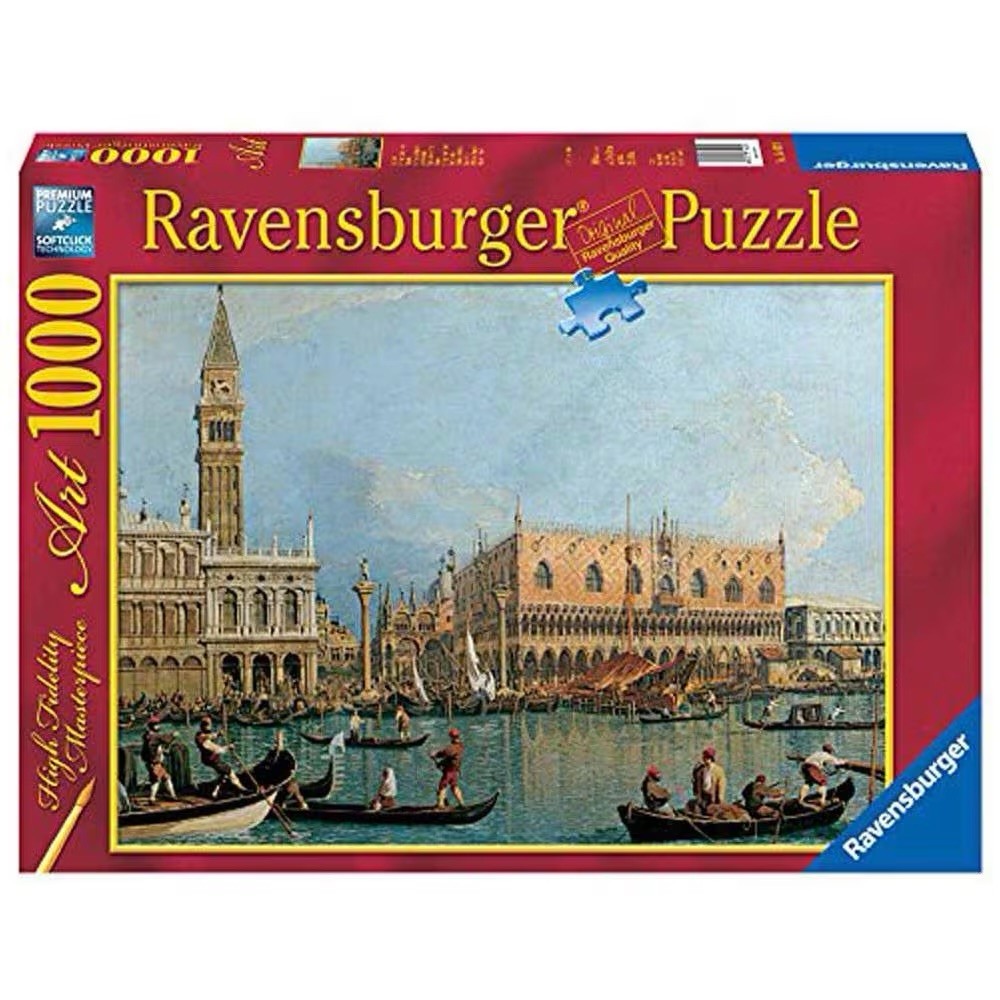 RAVENSBURGER PUZZLE 1000 - KANAL - HERZOGSPALAST UND MARKUSPLATZ - 15402