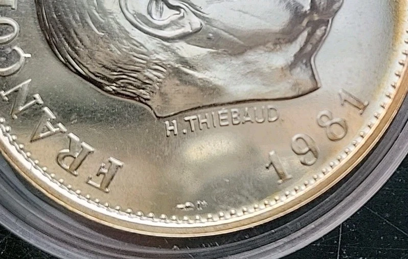 Médaille FRANCOIS MITTERRAND 1981 , Président France. Argent/ Silver 925°, 31 gr - Photo 3/3