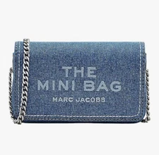 Marc Jacobs Women's The Denim Chain Mini Bag Light Wash