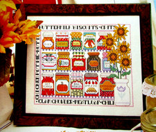 Country Cupboard Summer Fruits Sampler Kitchen Designs CROSS STITCH PATTERNS