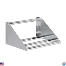 AmGood 22" Stainless Steel Tubular Glass Rack Shelf - Holds One Dish Rack, NSF