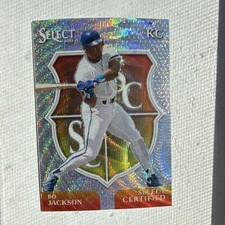 Panini 2025 Select Certified Bo Jackson #10 Silver Wave Prizm /lNumbered /199 