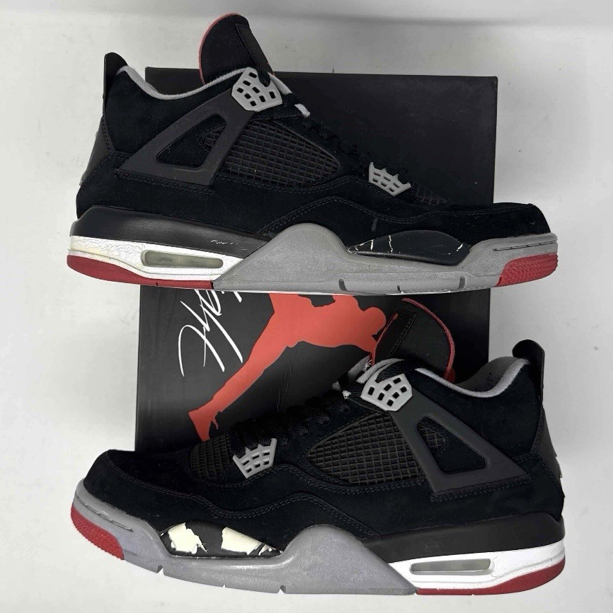 シューズ(男性用) AIR JORDAN 4 RETRO BRED 2012 Jordan 4 Retro 'Bred' 2012 - Air Jordan - 308497 089 - black