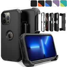 For iPhone 16/16e 16 Plus Pro Max TPU Case Shockproof Heavy Duty Cover Belt Clip