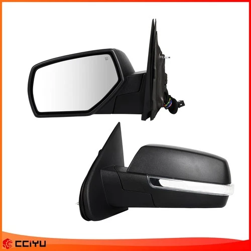 Tow Mirrors For 14-18 Chevrolet Silverado GMC Sierra Power Folding Heated Light